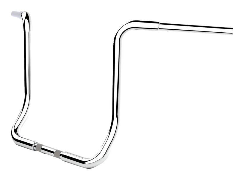 LA CHOPPERS Handlebar - Twin Round - 16" - Chrome - FLHT '96-'23 - LA-7325-16C