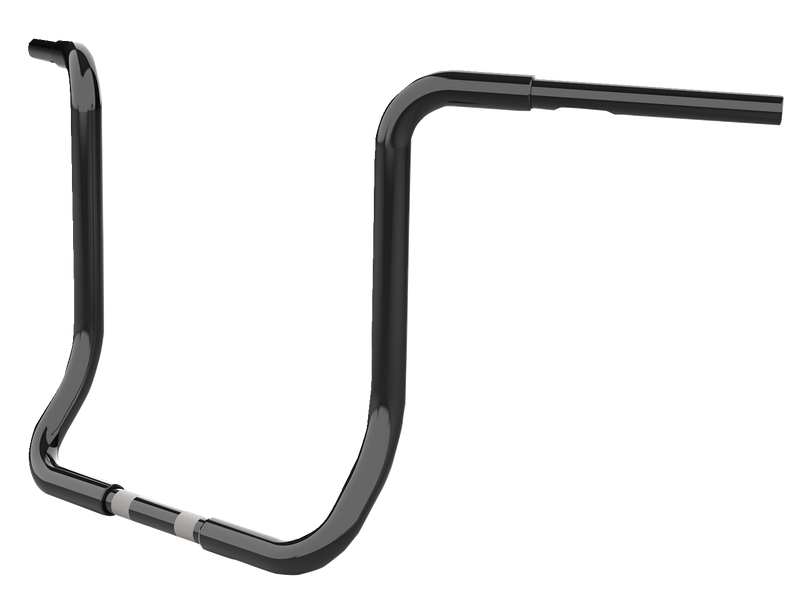 LA CHOPPERS Handlebar - Twin Round - 16" - Black - FLHT '96-'23 - LA-7325-16B