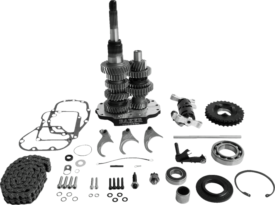 BAKER DRIVETRAIN Direct Drive Gear Set - 6-Speed - Harley-Davidson '90-'97 - Black DD6-411-03