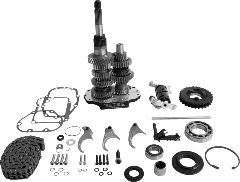 BAKER DRIVETRAIN Direct Drive Gear Set - 6-Speed - Harley-Davidson '98-'00 - Black DD6-411S-03 - PartsOutlet.com.au