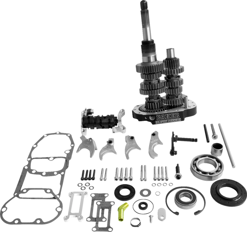 BAKER DRIVETRAIN 6-Speed Gear Set - Harley-Davidson '02-'06 - Black OD6-404P2-03 - PartsOutlet.com.au