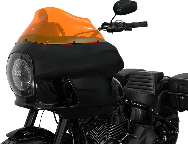 KLOCK WERKS Kolor Flare Windshield - 9" - Orange Ice - FXRP - KWW-02-0608