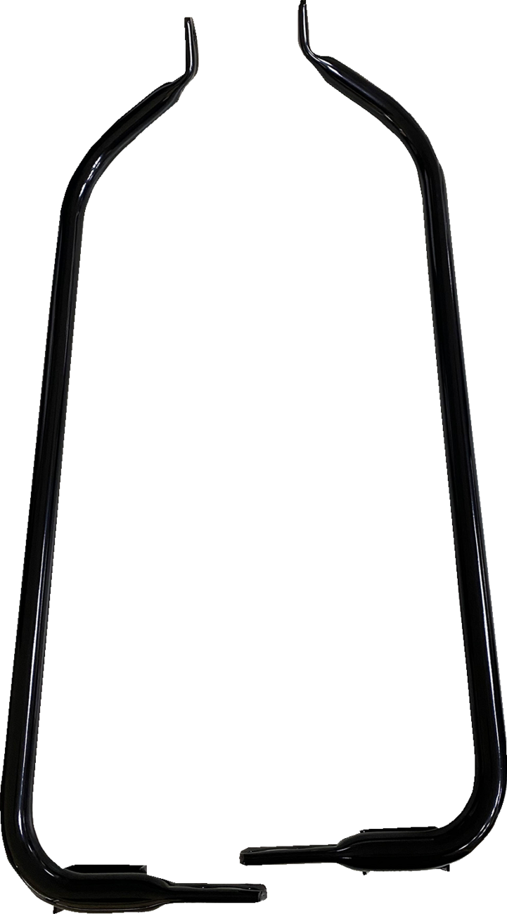 DRAG SPECIALTIES Saddlebag Support Brackets - Black - FL '04-'08 S77-0134GB - PartsOutlet.com.au