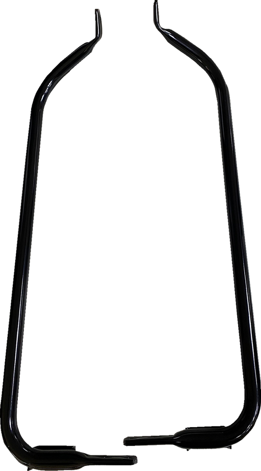 DRAG SPECIALTIES Saddlebag Support Brackets - Black - FL '04-'08 S77-0134GB - PartsOutlet.com.au