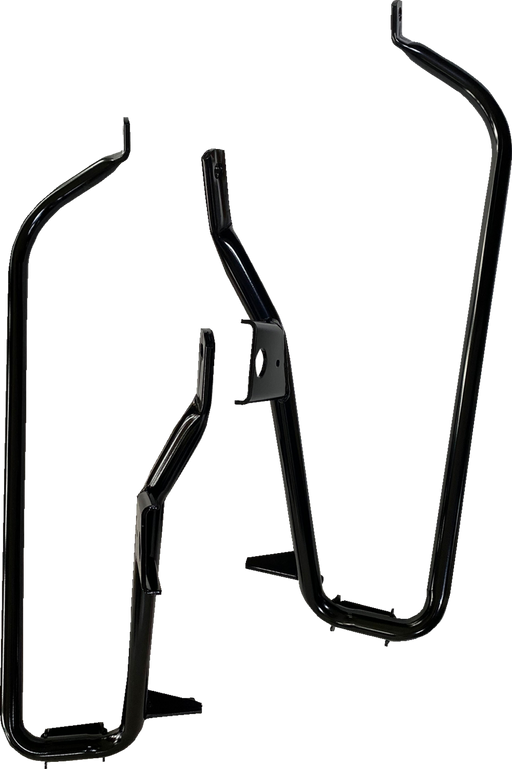DRAG SPECIALTIES Saddlebag Support Brackets - Black - FL '09-'13 - S77-0138GB - PartsOutlet.com.au