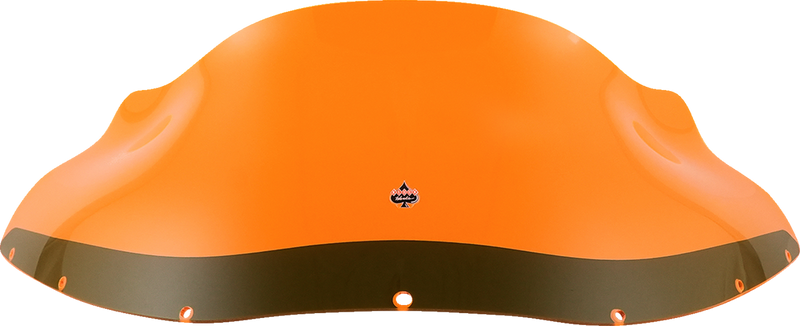 KLOCK WERKS Kolor Flare Windshield - 9" - Orange Ice - FXRP - KWW-02-0608