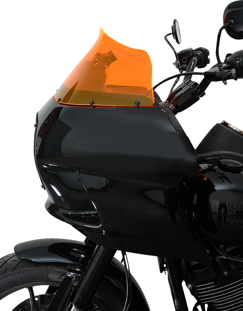 KLOCK WERKS Kolor Flare Windshield - 9" - Orange Ice - FXRP - KWW-02-0608