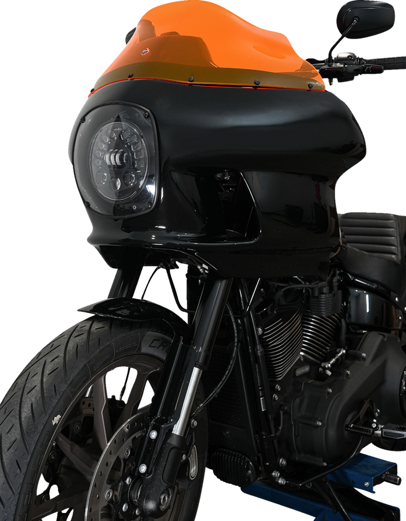 KLOCK WERKS Kolor Flare Windshield - 9" - Orange Ice - FXRP - KWW-02-0608