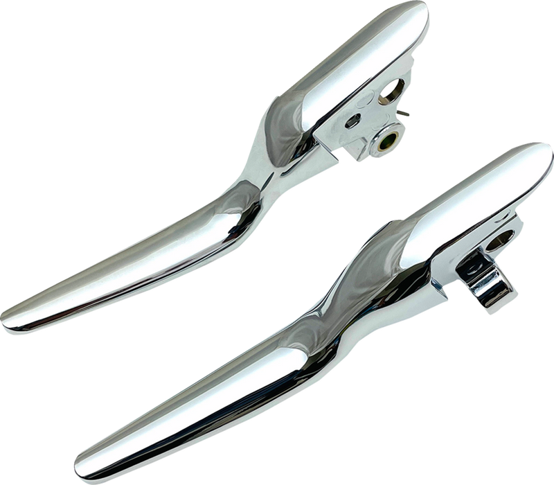 DRAG SPECIALTIES Levers - LSR - Chrome - '21-'24 FL - 053842 - PartsOutlet.com.au