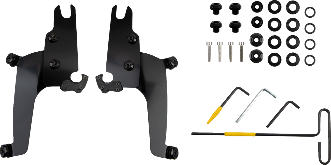 MEMPHIS SHADES Sportshield Mounting Kit - Black - Chief Bobber 2022-2024 - MEB2070