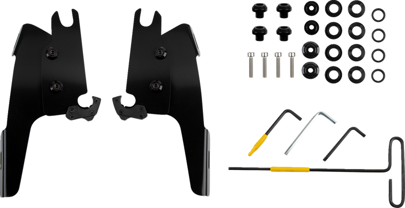 MEMPHIS SHADES Batwing Mounting Kit - Black - Indian Chief Bobber 2022-2024 - MEB2071 - PartsOutlet.com.au