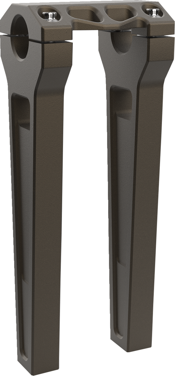 LA CHOPPERS Risers - Straight - 10" x 1-1/4" - Bronze - LA-7480-10Z