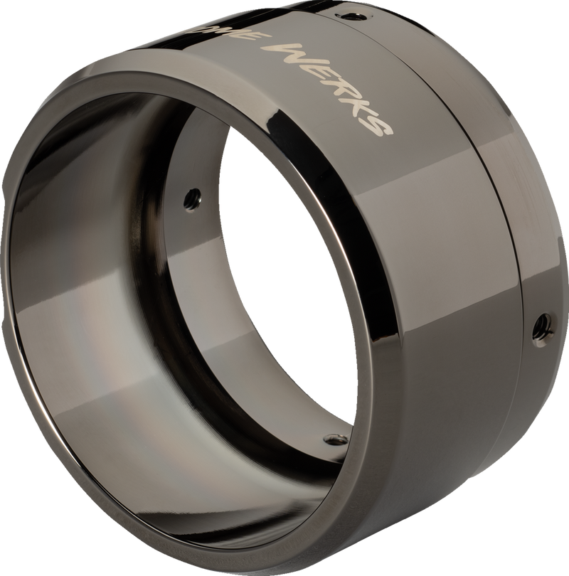 KHROME WERKS 4-1/2" Klassic End Cap - Left Hand - Eclipse - 201758P