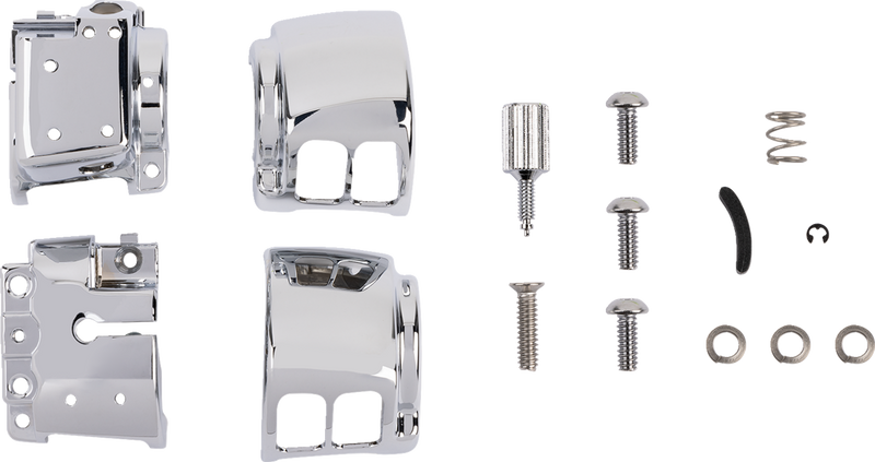 DRAG SPECIALTIES Switch Housing - Cruise - Chrome - '16-'24 Softail - H07-0773A - PartsOutlet.com.au