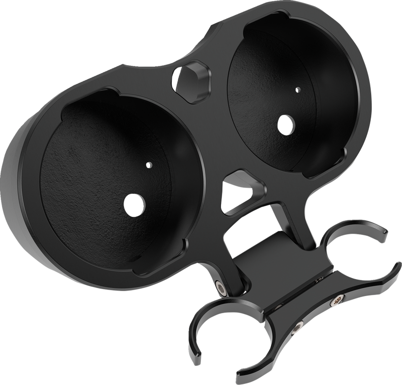 LA CHOPPERS T-Bar Gauge Mount - Dual - Black - 1.25" Diameter LA-7398-12B