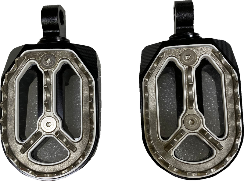 DRAG SPECIALTIES Qualifier Foot Pegs - Black - HD P17-0/6602BWMD - PartsOutlet.com.au