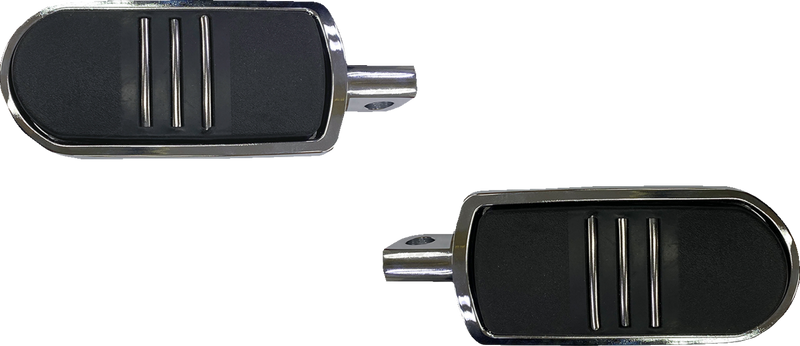 DRAG SPECIALTIES Sweeper Foot Pegs - Chrome - '80-'23 FX P17-0346C - PartsOutlet.com.au