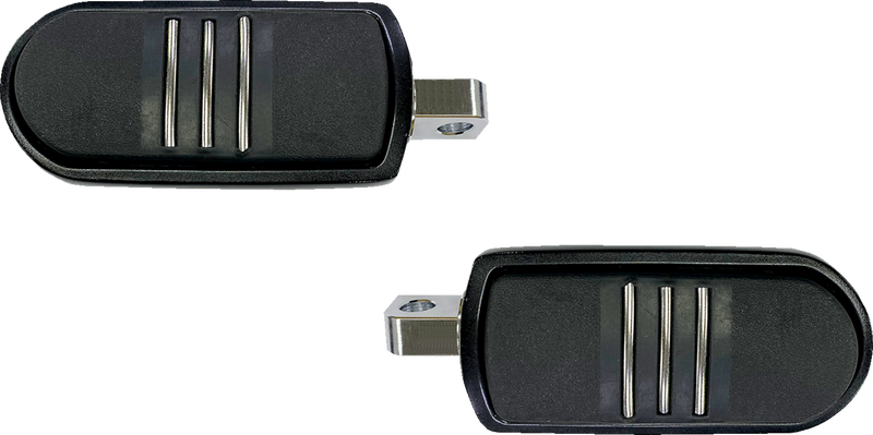 DRAG SPECIALTIES Sweeper Foot Pegs - Black - '80-'23 FX - P17-0346GB - PartsOutlet.com.au