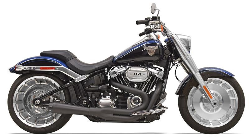 BASSANI XHAUST Road Rage 2:1 Exhaust - Black - 2020 Softail Breakout, 2018-2021 Fat Boy & FXDR -1S62RB - PartsOutlet.com.au