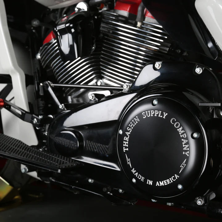 THRASHIN SUPPLY CO. M8 - Derby Cover OG - FL 2015+ - Black TSC-3015-4 - PartsOutlet.com.au