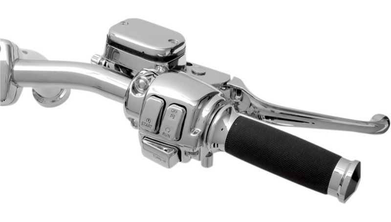 DRAG SPECIALTIES Handlebar Controls - 9/16" Master Cylinder Single Disc - Harley-Davidson '96-'11 - H07-0748AK