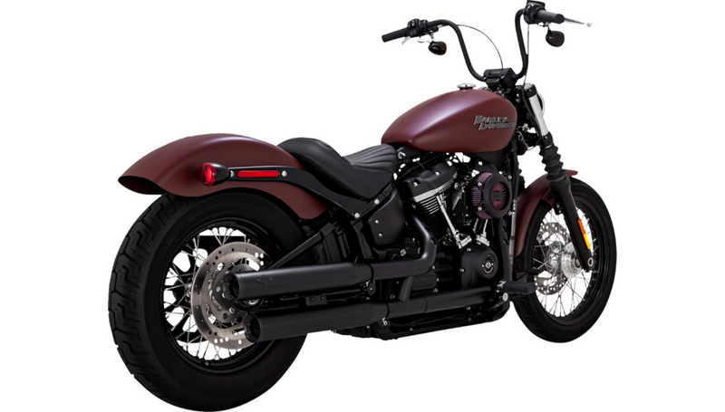 VANCE & HINES Eliminator 300 Slip-On Mufflers - Black - '18-'22 Softail - 46312 - PartsOutlet.com.au