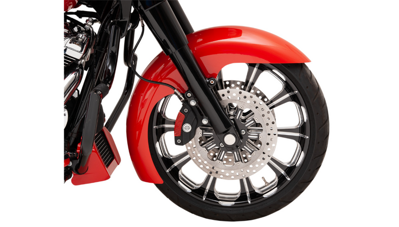 KLOCK WERKS Level Fender Kit - w/ Chrome Blocks - Steel - 19" - FXD '06-'25 - KWF-03-0015