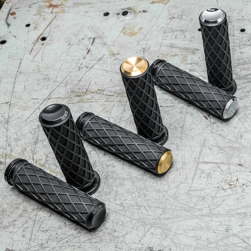 ARLEN NESS DIAMOND GRIPS, BLACK - FLY-BY-WIRE (FBW) - 500-007 - PartsOutlet.com.au