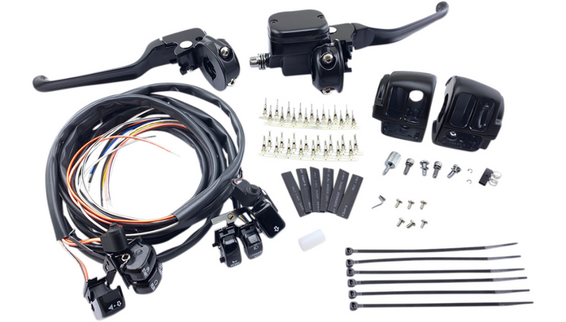 DRAG SPECIALTIES Switch Housing - Harley-Davidson 1982-1995 - Matte Black 07-0544/5MB - PartsOutlet.com.au