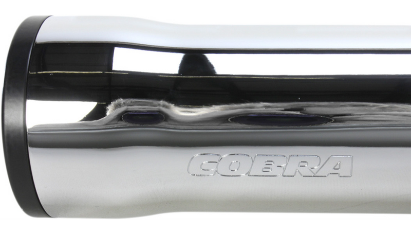 COBRA 3" RPT Mufflers - Softail '05-'17 - Chrome - 6052