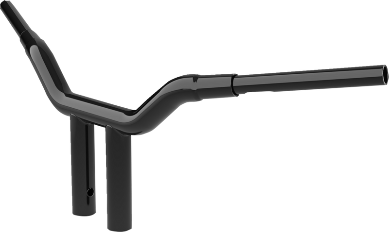 LA CHOPPERS Handlebar - One-Piece Kagefighter - 10" x 1-1/2" - Black - LA-7343-10B