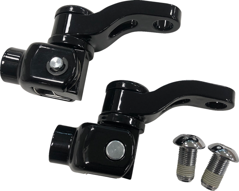 DRAG SPECIALTIES Passenger Peg Mount - Adjustable - 18+ Softail - Black 78561B - PartsOutlet.com.au