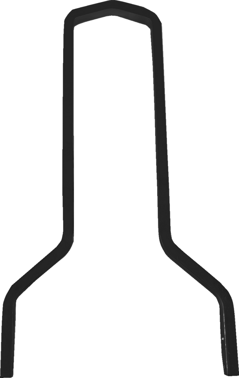 DRAG SPECIALTIES Square Sissy Bar - 15.5" Tall - Black - 11" W - Harley-Davidson '14-'24 - X08-0044GBT