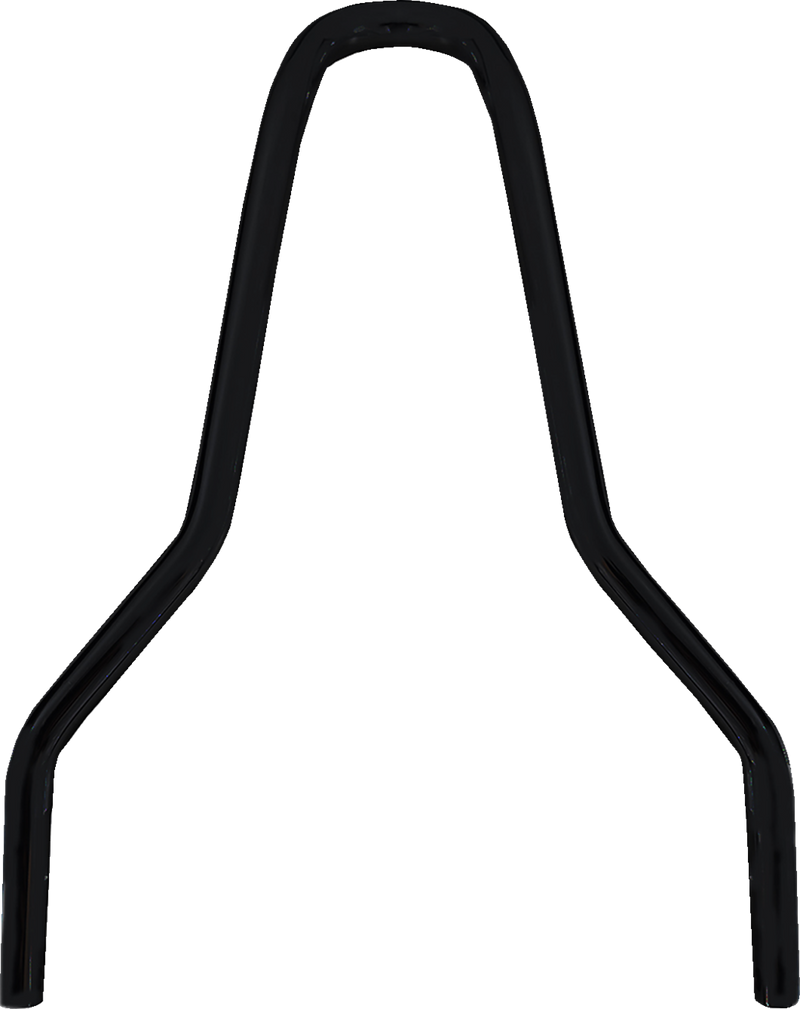 DRAG SPECIALTIES Round Sissy Bar - Black - 9.88"H - Harley-Davidson '10-'23 - X08-0043GBR