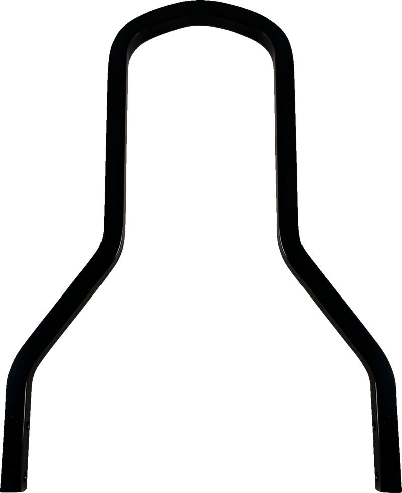 DRAG SPECIALTIES Square Sissy Bar - Black - 10.14" H x 8.75" W - Harley-Davidson '00-'24 - X08-0040GBS