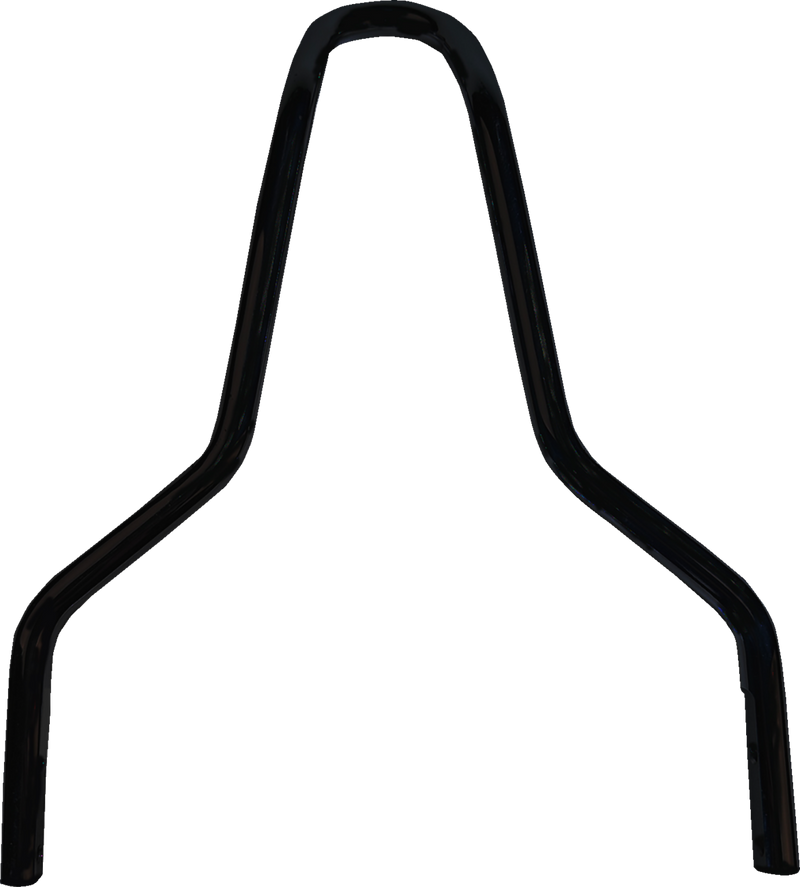 DRAG SPECIALTIES Round Sissy Bar - Black - 11"H - Harley-Davidson '14-'24 - X08-0044GBR