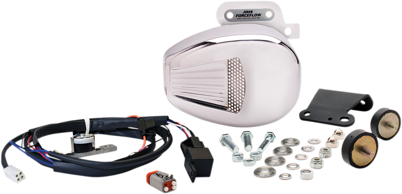 JIMS Forceflow Cylinder Head Cooler Kit - Chrome - M8 Touring '17-'21 - 5469 - PartsOutlet.com.au