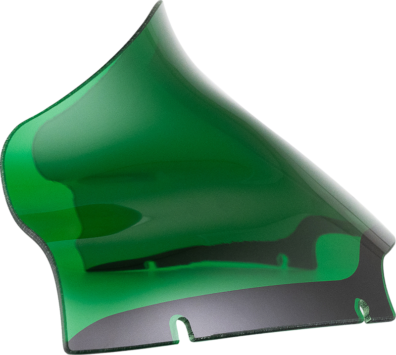 KLOCK WERKS Kolor Flare Sport Windshield - 9" - Green - FLTR '15-'25 - KWW-01-0671