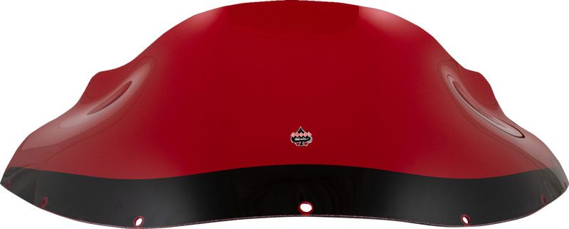 KLOCK WERKS Kolor Flare Windshield - 9" - Red - FXRP - KWW-02-0614
