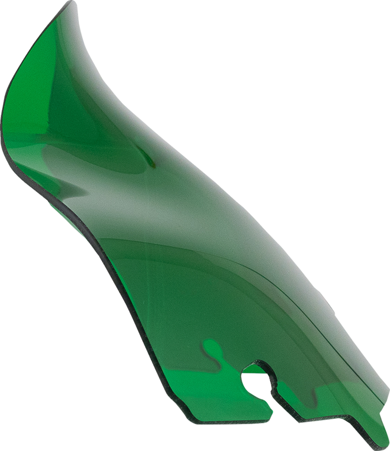 KLOCK WERKS Kolor Flare Sport Windshield - 6-1/2" - Green - FLH '14-'25 - KWW-01-0685