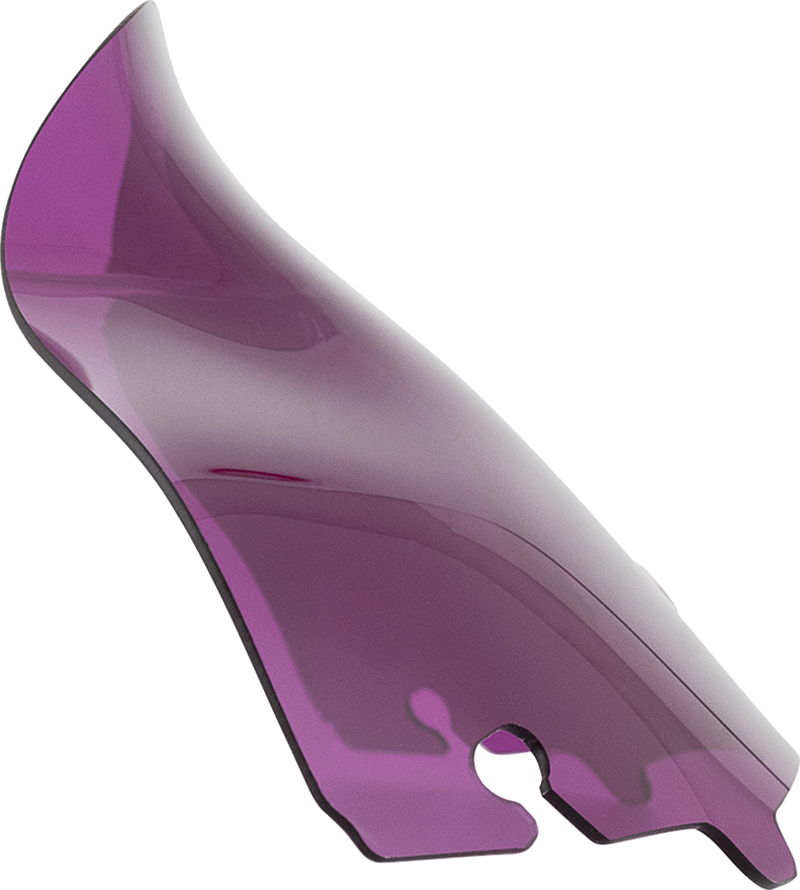 KLOCK WERKS Kolor Flare Sport Windshield - 6-1/2" - Purple - FLH '14-'25 - KWW-01-0687