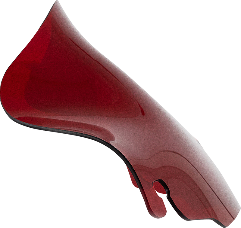 KLOCK WERKS Kolor Flare Windshield - 6-1/2" - Red - FLH '96-'13 - KWW-01-0697