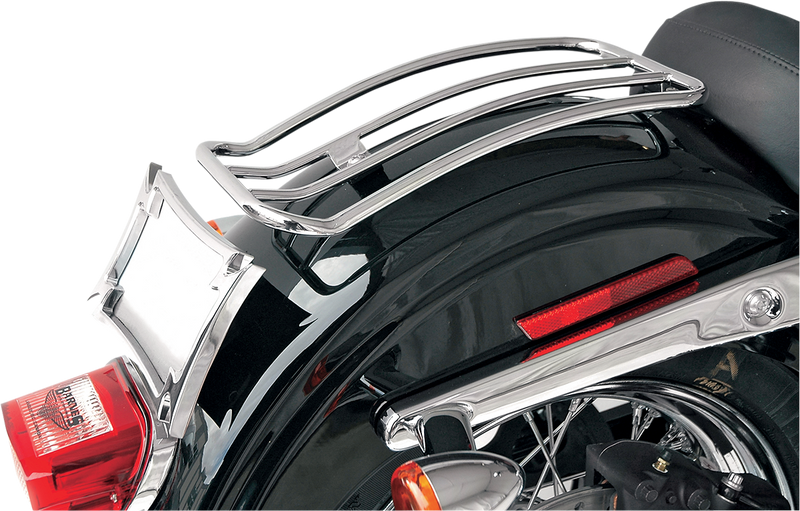 MOTHERWELL Luggage Rack - Chrome - 7" Solo - FXD '06-'17 - MWL-530-CH