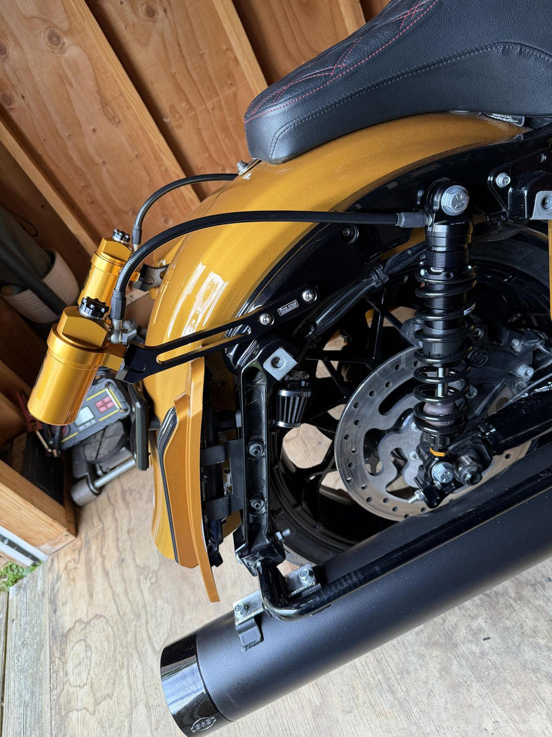 OHLINS STX36 Pro Blackline Shock - 12" Standard Duty - Fully Adjustable - 2014+ Touring -  HD 778