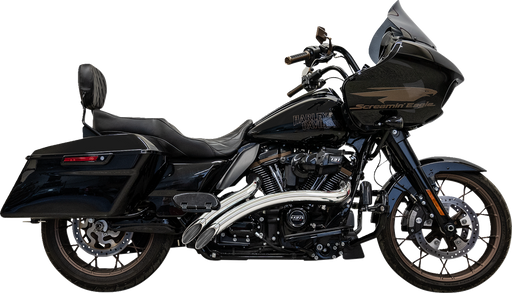 BASSANI XHAUST Sweeper Radial Exhaust System with Heat Shields - Chrome 1F21F