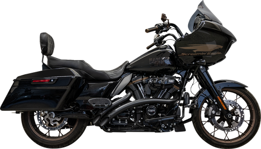 BASSANI XHAUST Sweeper Radial Exhaust System with Heat Shields - Black 1F21FB