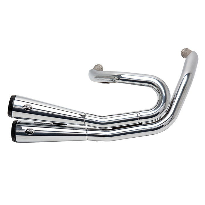 S&S CYCLE GRAND NATIONAL® 2-2 for M8 SOFTAIL® MODELS—Chrome - 550-0816A