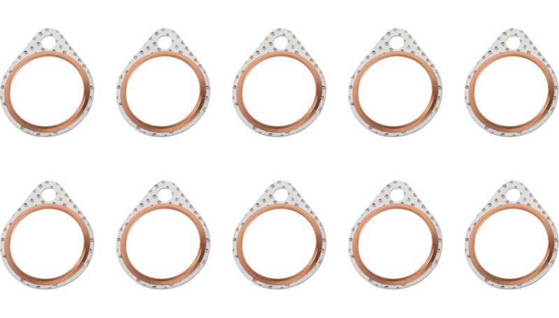 JAMES GASKET Exhaust Port Steel Core Gasket - 10 Pack - Harley-Davidson '66-'84 - JGI-65834-68-SC