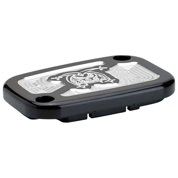 JOKER MACHINE Master Cylinder Cover - Brake - Front - Joker - Black - '08-'23 FL - 08-003B - PartsOutlet.com.au