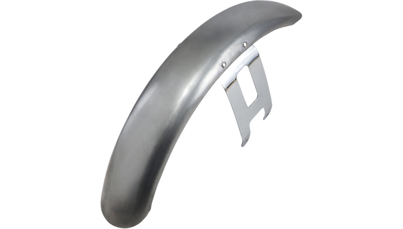 DRAG SPECIALTIES Wide Glide-Style Front Fender with Chrome Mounting Brackets - For 19" or 21" Wheel - FL '49-'84 - 090057-PB-LB2